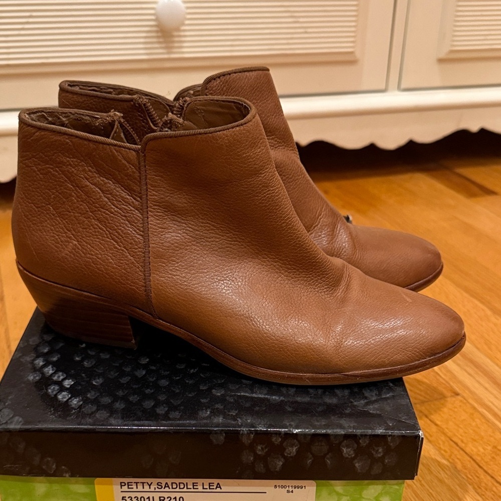 Sam Edelman Saddle Leather Ankle Boots - Picture 3 of 3